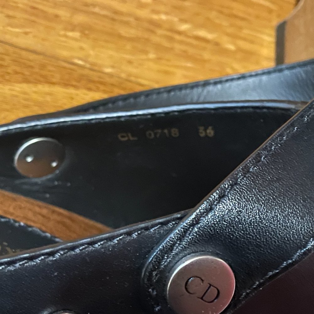 CHRISTIAN DIOR Diorquake Black Leather Clogs - Picture 10 of 15